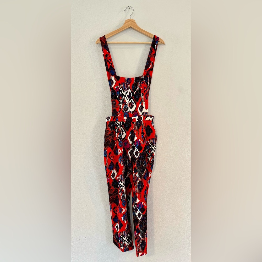 inLUV Abstract Print Overalls